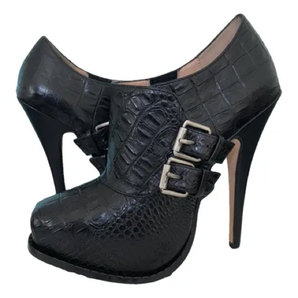 Vivienne Westwood Anglomania leather heel booties